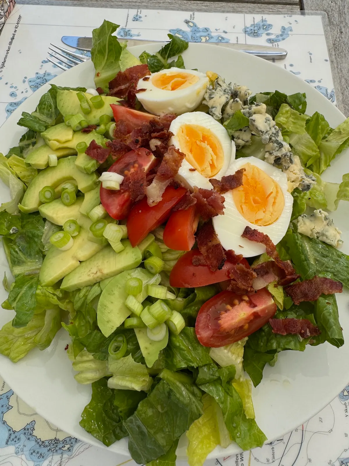 Cobb-sallad utan kyckling