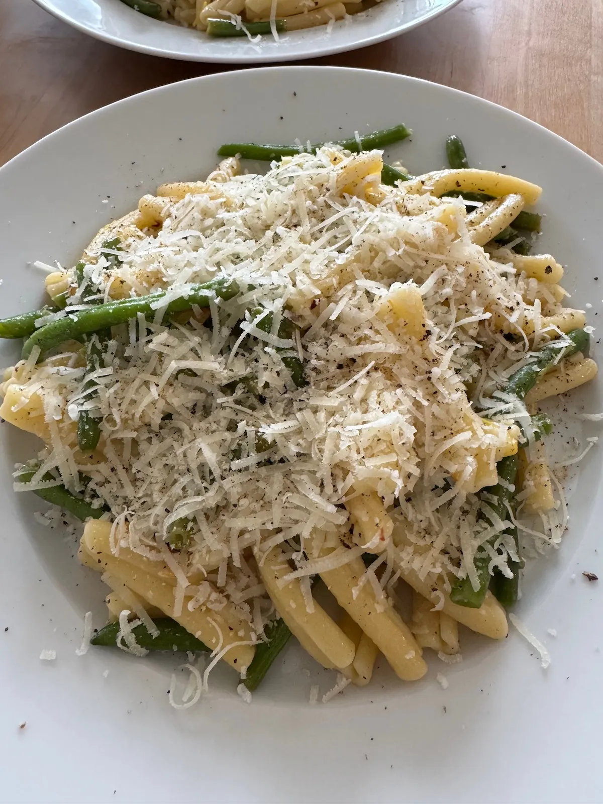 Pasta med haricot verts